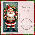 thumbnail image 4 of Festive Christmas Santa Claus Banner Decorative Ornaments Ho Ho Ho for Holiday Party Celebration Indoor Decoration, 4 of 9