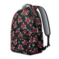 thumbnail image 2 of Pioneer Flower Floral Print Pattern Backpack for School, Cute School Bag with Adjustable Shoulder Straps and Padded Back, 15.3"x11"x7.1", 2 of 5