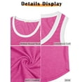 thumbnail image 6 of MOSHU Color Block Tank Tops for Women Flowy Round Neck Women Shirts Loose Fit Sleeveless Summer Tops, 6 of 10