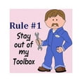 thumbnail image 2 of CafePress - STAY OUT OF MY TOOLBOX Body Suit - Baby Light Bodysuit, Size Newborn - 24 Months, 2 of 4