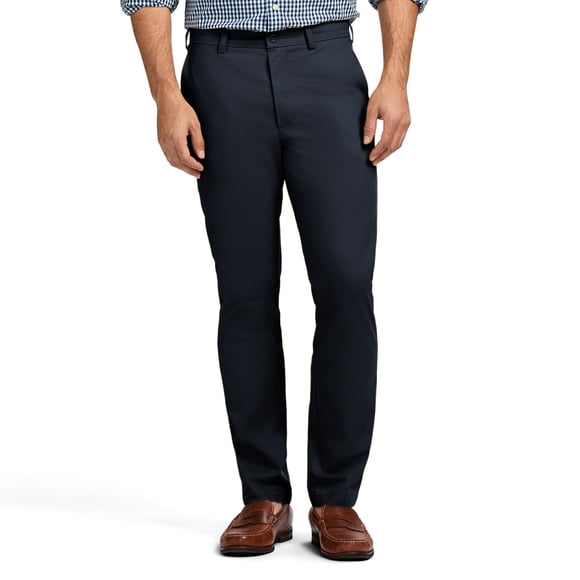 Pantalones IZOD American Chino para hombre, 42 de ancho x 32 de largo, color azul marino