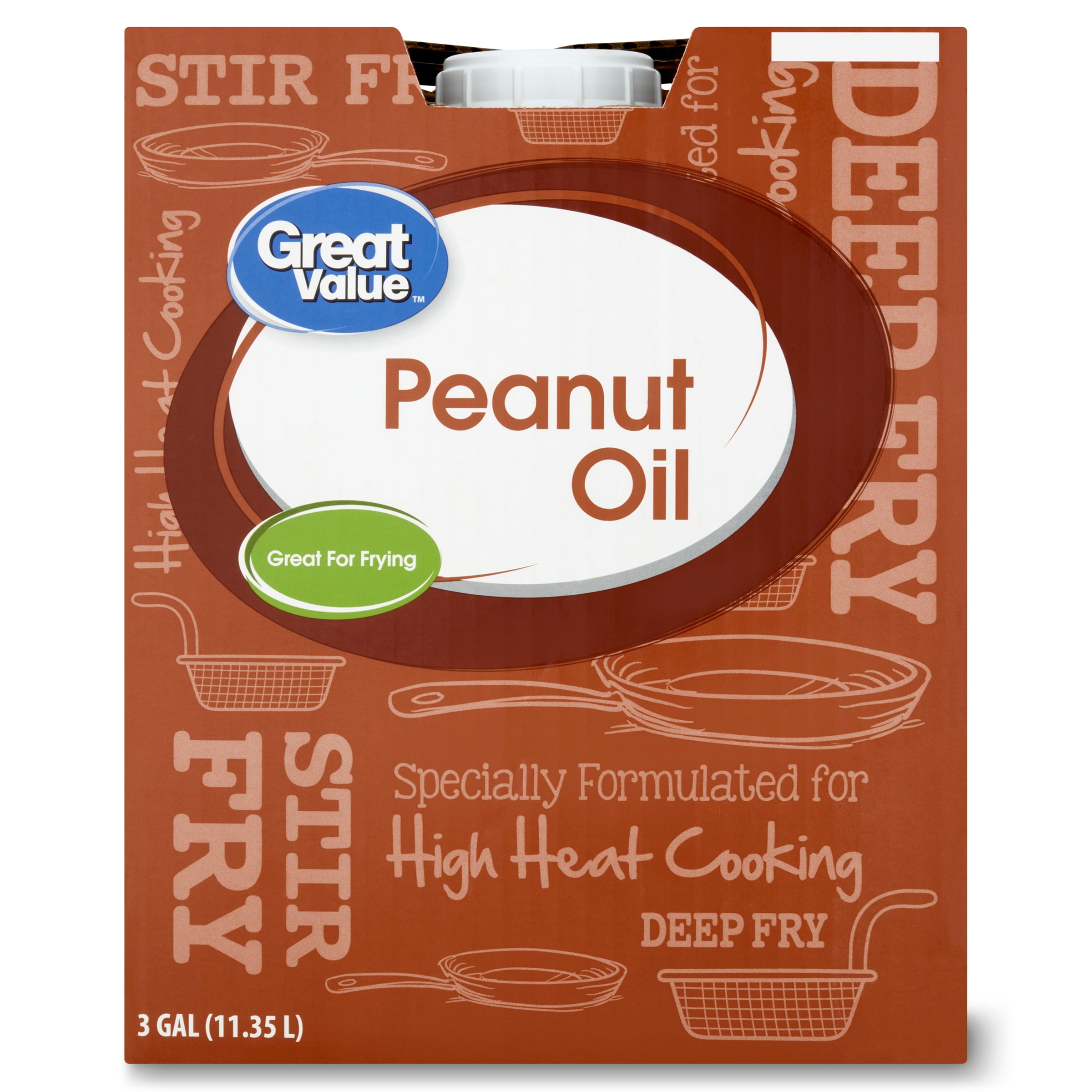 Great Value Peanut Oil, 3 Gallons - Walmart.com