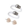 thumbnail image 1 of serony 2 Pcs Lacets pour Talons Hauts Réglables en Cuir Ceinture Décorative Transparente, 1 of 9