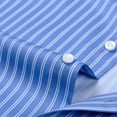 thumbnail image 6 of LIBRCLO Mens Long Sleeve Shirts Stripe Casual Button Down Shirts Slim Fit Business, 6 of 7