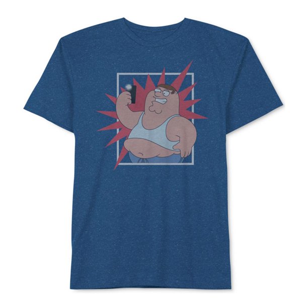 Jem Peter Graphic playera para hombre, azul, pequeña