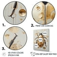 thumbnail image 3 of Designart "The Vintage Minimalism Of The Golden Beetle" Insects & Bugs Floater Framed Canvas Wall Art, 3 of 5