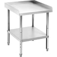 thumbnail image 1 of 24 In x24 In x30 In Stainless Steel Prep Table with Adjustable Legs and Undershelf Spill-Proof Baffle NSF-Certified Heavy-Duty Kitchen Workbench, 1 of 7