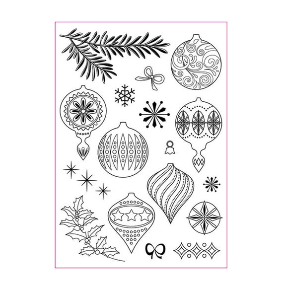 CIYISON Silicone Seal Stamp Christmas Clear Stamps DIY Scrapbooking Card Making Emboss