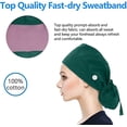 thumbnail image 5 of ICHUANYI Scrub Cap With Buttons Bouffant Hat With Sweatband for Womens and Mens, 5 of 5