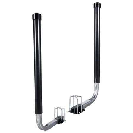 1 Pair of Boat Trailer Guide L Shaped, 40"-48" Adjustable Design Trailer Guide Ons Galvanized Steel for Boat, Fishing Boat, Sailboat Trailer, Silver