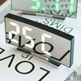 thumbnail image 2 of 1PC Led Electronic Clock Desktop Clock Simple Alarm Clock Curved Screen Clock, 2 of 9