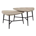 thumbnail image 3 of Monarch Specialties Table Set, 2pcs Set, Coffee, End, Side, Accent, Living Room, Metal, Laminate, Beige, Black, Contemporary, Modern, 3 of 3
