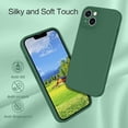 thumbnail image 2 of iPhone 13 Case,Phone Case for iPhone 13, Slim Fit Liquid Silicone Soft Gel Rubber Lightweight Microfiber Lining Shockproof Anti-Scratch Protective Phone Cover for iPhone 13 6.1'', Clover Green, 2 of 17