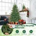 thumbnail image 6 of GOFLAME 6FT Pre-Lit Christmas Tree, Artificial Xmas Tree with 590 Branch Tips, 53 Pine Cones, 240 Warm White LED Lights, 8 Lighting Modes, Holiday Decoration Tree for Home, Shop & Office, 6 of 9