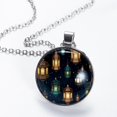 thumbnail image 2 of Ramadan Lantern Glass Design Circular Pendant Necklace - Stylish Women's Fashion Jewelry by XYZ Brand, 2 of 5