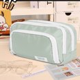 thumbnail image 4 of Large Pencil Case Compartments Pencil Pouch Big Capacity Pencil Bag Storage Pen Baggreen, 4 of 6