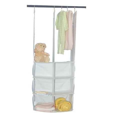 Seed Sprout - Double Hanging Closet Organizer, White ...