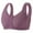 Dark Purple, variant on Women’s Front Closure Wide Strap Tank Bra – Plus Size Wirefree Bra for Seniors, Comfortable Back Smoothing Bralette Pink 46