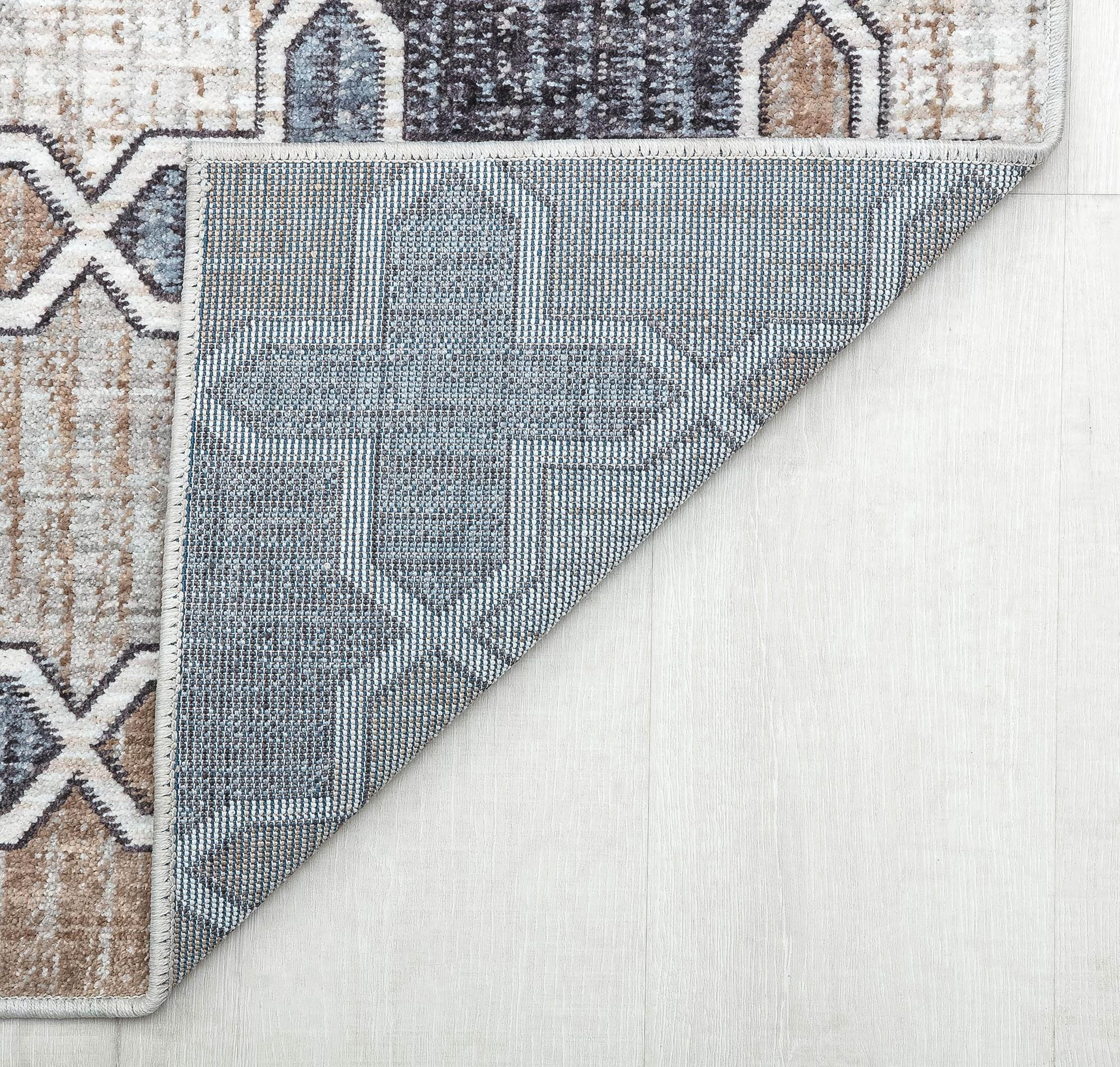 Mason Brooks Cressida CA40A RusticTaupe Geometric Contemporary Gray Area Rug, 5'3" x 7'0"