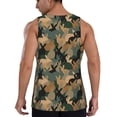 thumbnail image 3 of Gaeub Camouflage Rabbit Men's Athletic Tank Top, Workout Sleeveless Shirts, Running Tank Tops for Gym, Running, Training - 4X-Large, 3 of 9