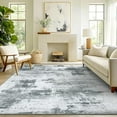 thumbnail image 4 of Modern Abstract Area Rugs for Living Room, 5x7 Non Slip Machine Washable Rug, Lightweight Low Pile Floor Carpet for Bedroom, Dining Room, Nursery, Home Office, Entryway Rugs, Gold, 4 of 10
