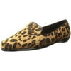 Aerosoles Womens Betunia Slip-On Loafer with Memory Foam Footbed 7.5 Wide Leopard Tan