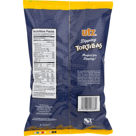 Utz Gluten-Free Dipping Tortillas Chips, 9.5 Oz.