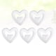 thumbnail image 3 of 5pcs del corazón del doble de la espuma en forma de bola decoraciones colgantes para la ceremonia de compromiso de la boda Día de la Madre (blanco), 3 of 4