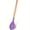 Purple, variant on 1pc, Silicone Nonstick Mixing Spoon, Kitchen Cooking Spoon, Serving Spoon With Wooden Handle Heat Resistant Utensil Spoons For Mixing, Baking, Serving And Stirring