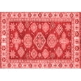thumbnail image 1 of Ahgly Company Machine Washable Indoor Rectangle Abstract Red Modern Area Rugs, 2' x 5', 1 of 4