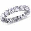 4 Carat Diamond 18kt White Gold Eternity Anniversary Ring