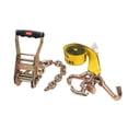 thumbnail image 2 of 2" Chain Ratchet Straps w/ RTJ Tie Down Roll Back Tow Truck Car Hauler, 2 of 6