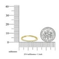 thumbnail image 2 of 0.15 Carat (Ctw) 18K Yellow Gold Round White Diamond Ladies Dainty Anniversary Wedding Stackable Band, 2 of 2