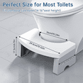 thumbnail image 4 of CshidWorld Toilet Stool, Poop Stool for Adults, 7 Inch Portable Toilet Potty Stool, Collapsible Step Stool for Bathroom Potty Support（White）, 4 of 9