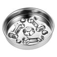 thumbnail image 3 of Comedero lento para perros y gatos pequeños y medianos de acero inoxidable, ideal para viajes, dormitorios interiores., 3 of 9