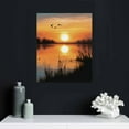 thumbnail image 4 of COMIO Sunset Landscape Picture-Lake Pictures Wall Art-Sunset The Lake Canvas Wall Decor-Artwork for Bathroom Bedroom Living Room, 4 of 4