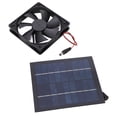 thumbnail image 3 of Eco-Friendly 20W Solar-Powered Ventilation Fan with 20% Conversion Efficiency, IP65 Waterproof Rating, and Durable ABS Construction for Outdoor Use in Kitchens, Greenhouses, and Pet Houses., 3 of 7