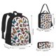thumbnail image 2 of Balery Cute Butterfly Mochila escolar 3 en 1 para niños: mochila resistente con lonchera térmica y estuche para lápices. Mochila escolar para niños y niñas., 2 of 7