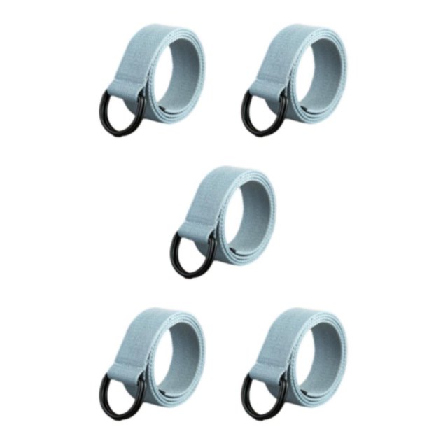 Jumpingount Hebilla de metal pulido y electrochapado en cinturón de tela simple y elegante para una apariencia moderna gris claro 110 cm Type2 NO2