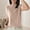 Pink, variant on Womens T Shirts, Women's Basic Knit Tee for Everyday Wear with Round Neck Short Sleeves Seamless Comfort Breathable Soft Everyday Top for Women Green M