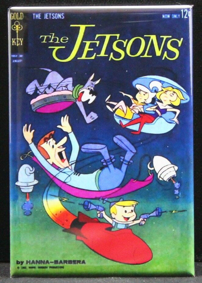 The Jetsons #1 Comic Book Cover 2" X 3" Fridge Locker Magnet. 