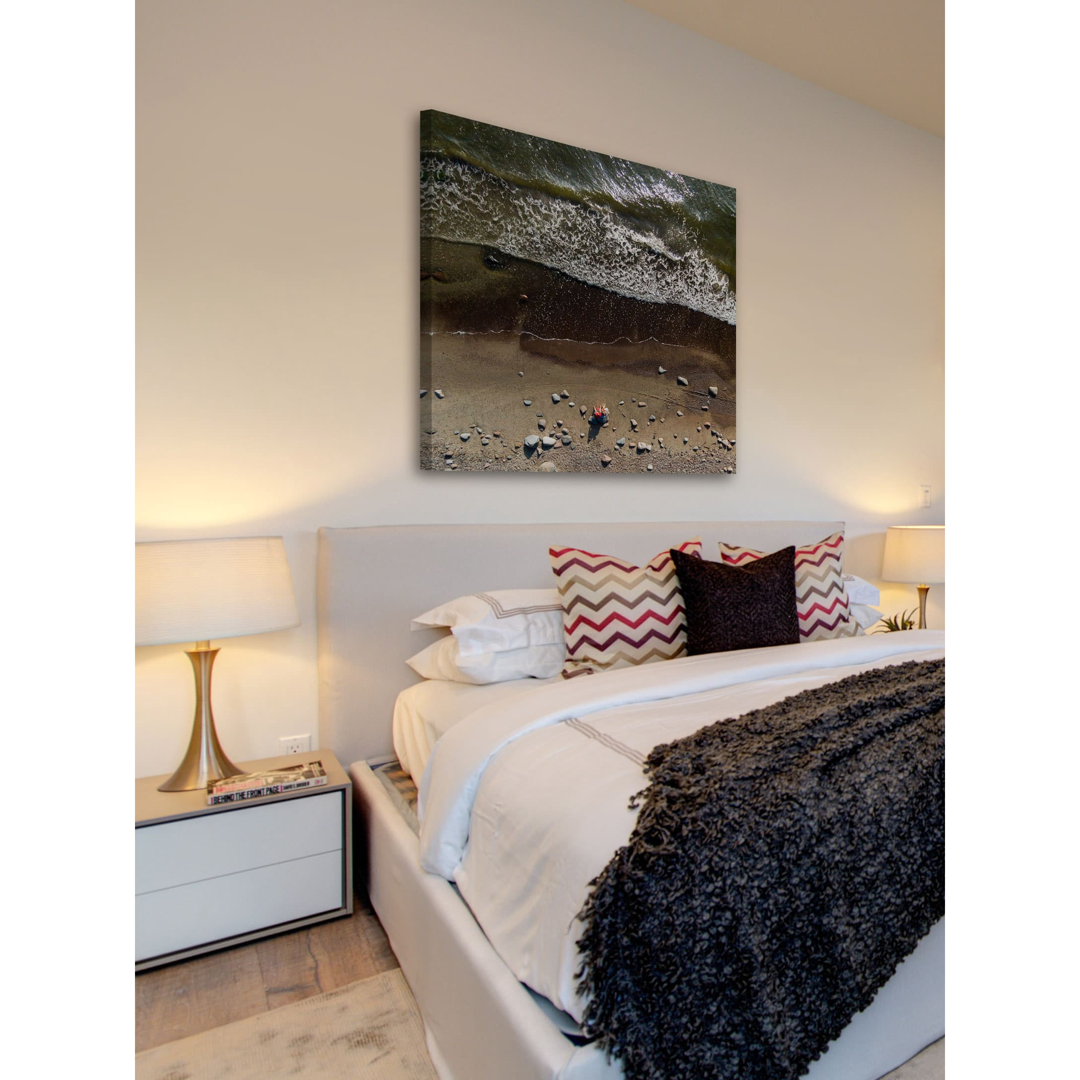 Marmont Hill "Ebb and Flow" by Karolis Janulis Painting Print on Wrapped Canvas
