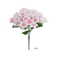 thumbnail image 2 of 2 Pcs Artificial Hydrangea Flower 11x7 Inch, Faux Impatiens Bloom for Vase Arrangement, Realistic Wedding Table Centerpiece for Home Bedroom Shelf, 2 of 6