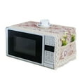 thumbnail image 2 of Microwave Oven Top Cover Dustproof Linen Machine Protector Decorative Kitchen Appliance Cover with Side Storage Pockets 13x39inches, 2 of 5
