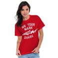 thumbnail image 4 of On Your Mark Tiger Shark Swimming Plus Size Crewneck Graphic Tee Shirt Brisco Brands 4X, 4 of 5