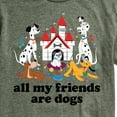 thumbnail image 3 of Disney Classics - Cats & Dogs - All My Friends Are Dogs - Men's Short Sleeve Graphic T-Shirt, 3 of 5