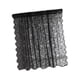 thumbnail image 5 of Cortina de encaje 1 Panel Instalación fácil Romántica Cortina Floral Corta Ventana Drapeada para el balcón de la puerta Puerta del hotel de verano Negro 100x150, 5 of 8
