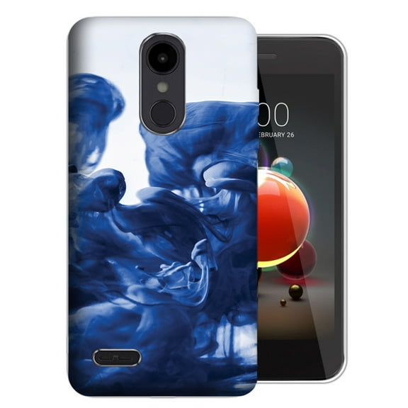 MUNDAZE LG Aristo 3 / 2 / Tribute Dynasty / Zone 4 Blue Smoke Design TPU Gel Phone Case Cover