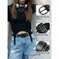 thumbnail image 2 of Maikun Women Belts Rivets Belts for Jeans Pants Dresses Studded Black Belt Women, 2 of 7