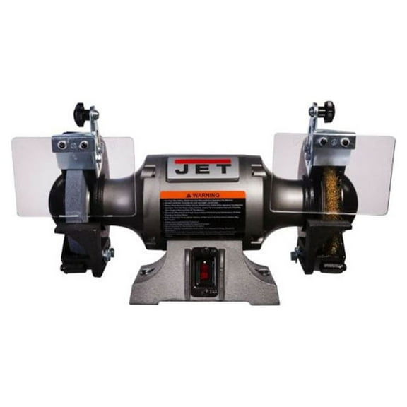 Jet 577126 Shop Bench Grinder JBG 6W with Grinding Wheel and Wire Wheel System